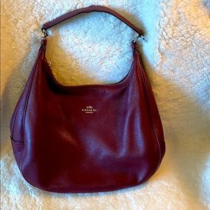 Beautiful Burgundy Coach Purse